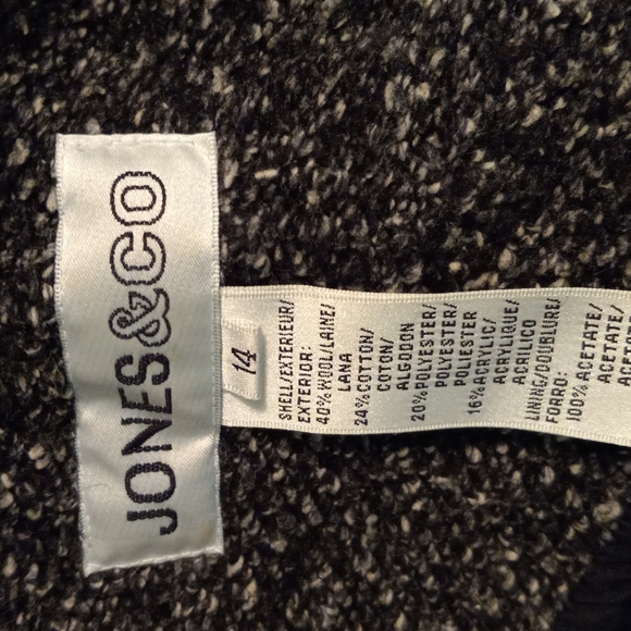 JONES & COMPANY  ZIP UP BLAZER - Picture 4 of 6